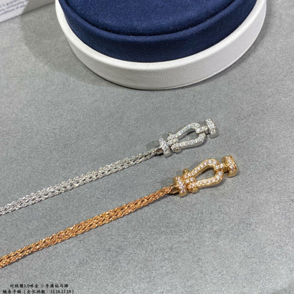 [Max Jewelry ]FORCE SMALL HORSESHOE  DIAMOND CHAIN ROPE BRACELET