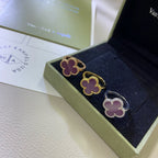 [Plus&Max]CLOVER  PURPLE VIOLET RING