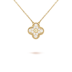 [Plus&Max]CLOVER 15MM DIAMOND SINGLE FLOWER NECKLACE