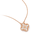 [Plus&Max]CLOVER 15MM DIAMOND SINGLE FLOWER NECKLACE