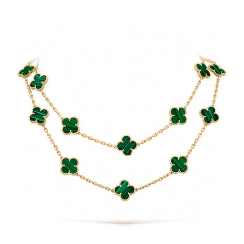 [Plus&Max]CLOVER 20 MOTIFS MALACHITE GOLD