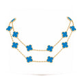 [Plus&Max]CLOVER 20 MOTIFS BLUE AGATE GOLD