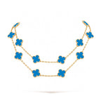 [Plus&Max]CLOVER 20 MOTIFS BLUE AGATE GOLD