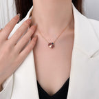 [Plus&Max]LUCKY  CARNELIANS LADYBUG NECKLACE