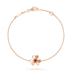 [Plus&Max]FRIVOLE GOLD FLOWER PINK MALACHITE BRACELET
