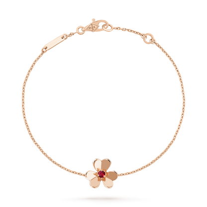 [Max Jewelry ]FRIVOLE GOLD FLOWER PINK MALACHITE BRACELET