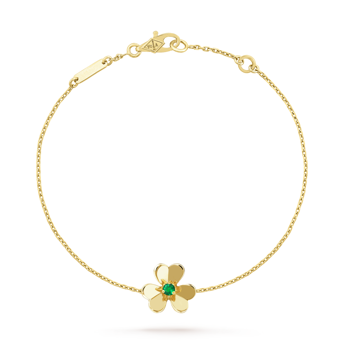 [Max Jewelry ]FRIVOLE GOLD FLOWER PINK MALACHITE BRACELET