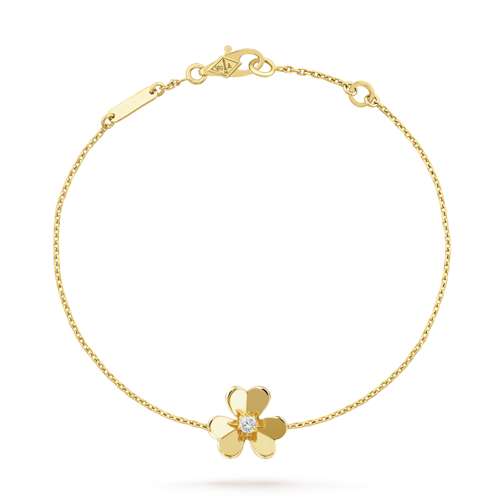 [Plus&Max]FRIVOLE GOLD FLOWER PINK MALACHITE BRACELET