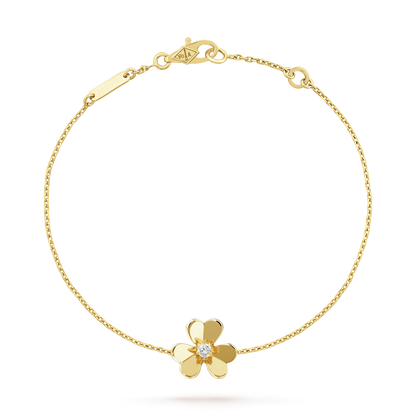 [Max Jewelry ]FRIVOLE GOLD FLOWER PINK MALACHITE BRACELET