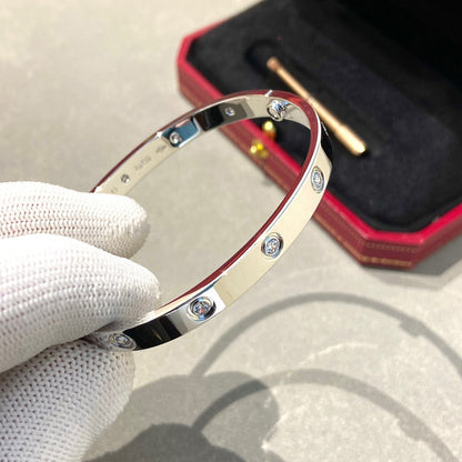 [Max Jewelry ]LOVE BRACELET 6.1MM 10 DIAMONDS