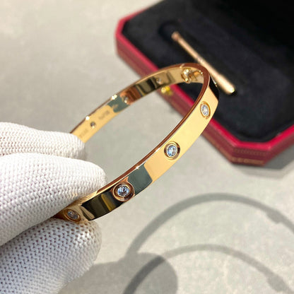 [Max Jewelry ]LOVE BRACELET 6.1MM 10 DIAMONDS