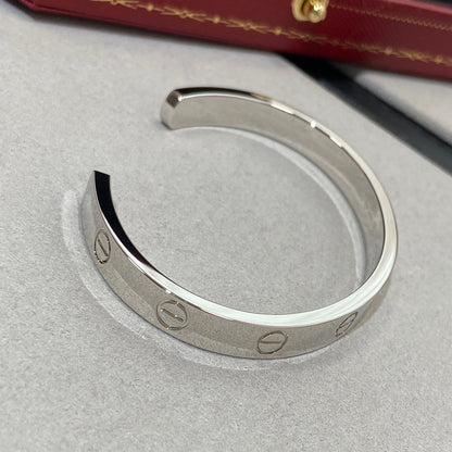 [Max Jewelry ]LOVE BRACELET 6.1MM 1 DIAMOND OPEN CUFF