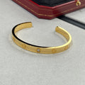 [Plus&Max]LOVE BRACELET 6.1MM 1 DIAMOND OPEN CUFF