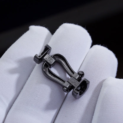 [Max Jewelry ]FORCE LARGE SERIES HORSESHOE BLACK SAMURAI BRACELET