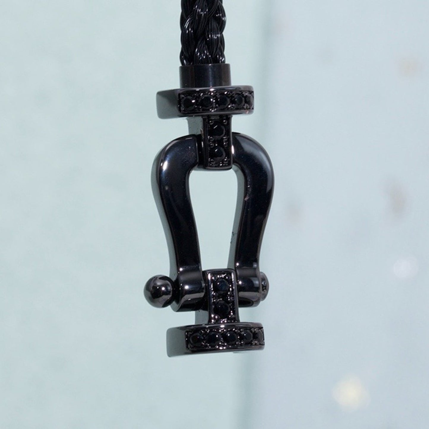 [Max Jewelry ]FORCE LARGE SERIES HORSESHOE BLACK SAMURAI BRACELET