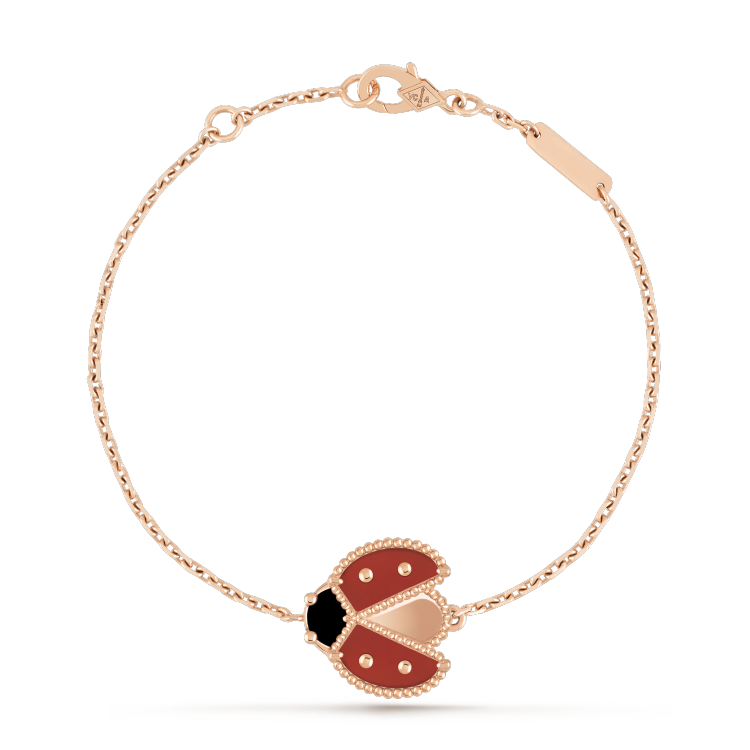 [Max Jewelry ]LUCKY SPRING 1 MOTIF PINK GOLD BRACELET