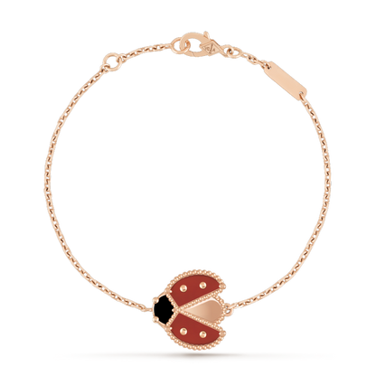 [Max Jewelry ]LUCKY SPRING 1 MOTIF PINK GOLD BRACELET