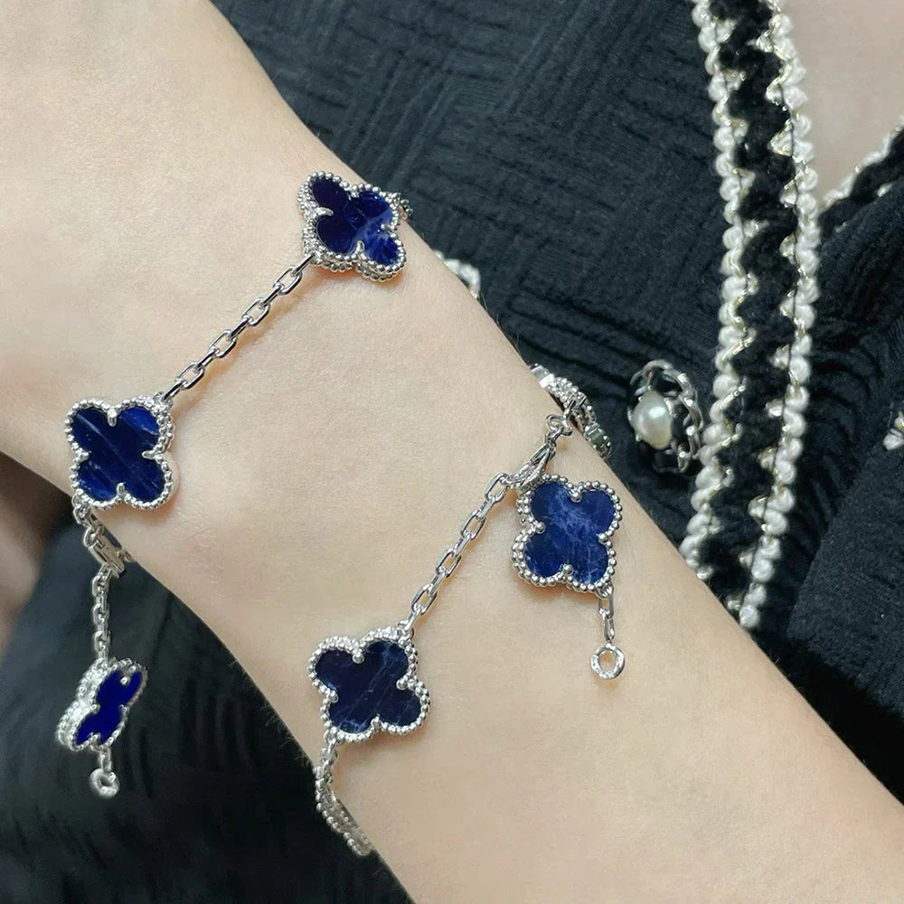 [Max Jewelry ]CLOVER 5 MOTIF PIETERSITE BRACELET COLLECTION