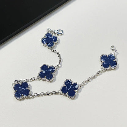 [Max Jewelry ]CLOVER 5 MOTIF PIETERSITE BRACELET COLLECTION