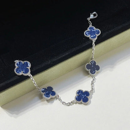 [Max Jewelry ]CLOVER 5 MOTIF PIETERSITE BRACELET COLLECTION