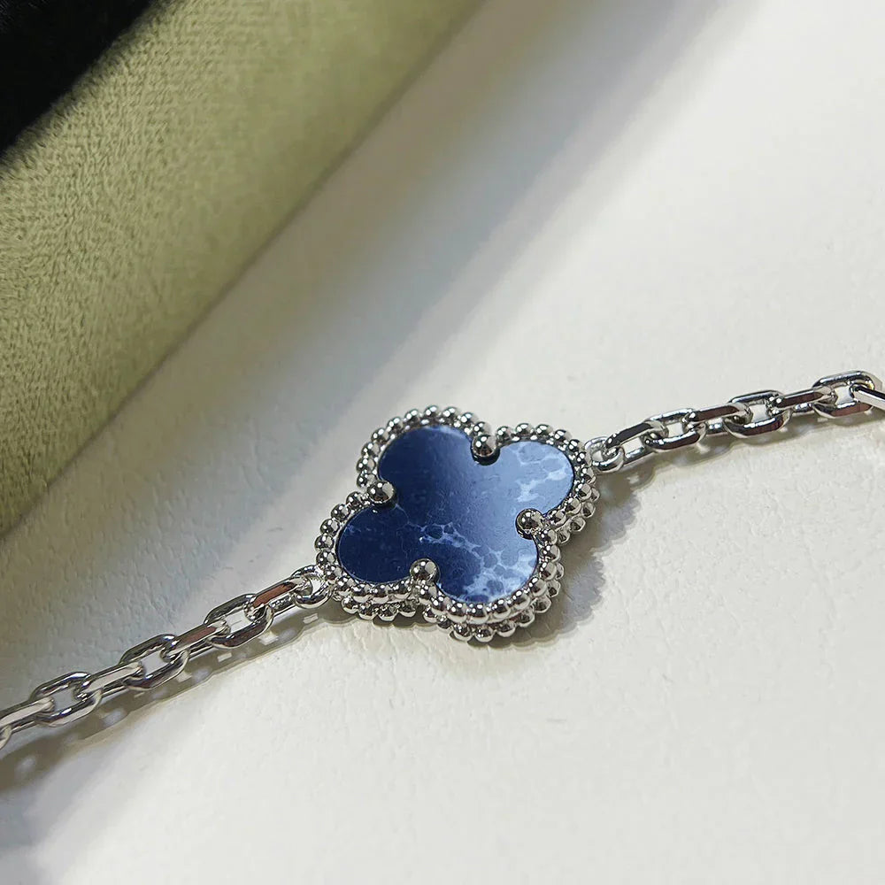 [Max Jewelry ]CLOVER 5 MOTIF PIETERSITE BRACELET COLLECTION