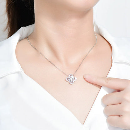 [Max Jewelry ]LOOP NECKLACE FULL MOTIF DIAMOND 16MM MULTIPLE COLORS