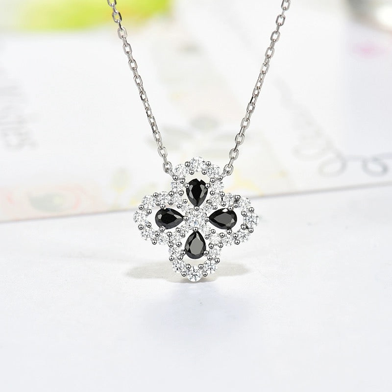 [Max Jewelry ]LOOP NECKLACE FULL MOTIF DIAMOND 16MM MULTIPLE COLORS