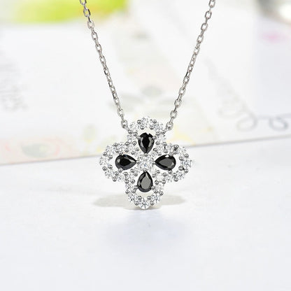 [Max Jewelry ]LOOP NECKLACE FULL MOTIF DIAMOND 16MM MULTIPLE COLORS