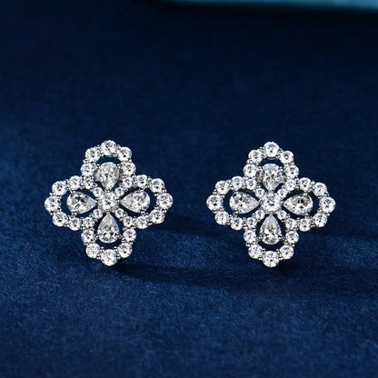 [Max Jewelry ]LOOP EARRINGS FULL MOTIF DIAMOND 16MM