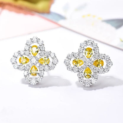 [Max Jewelry ]LOOP EARRINGS FULL MOTIF DIAMOND 16MM