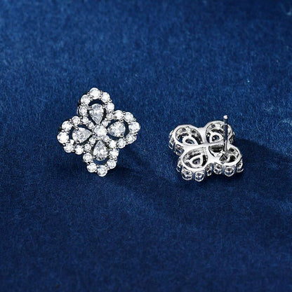 [Max Jewelry ]LOOP EARRINGS FULL MOTIF DIAMOND 16MM