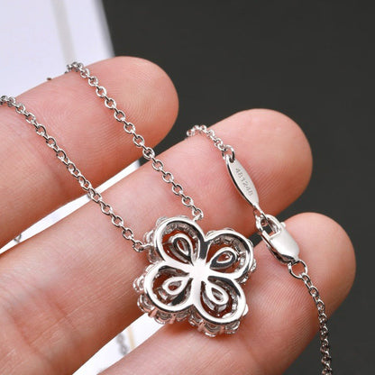 [Max Jewelry ]LOOP NECKLACE FULL MOTIF DIAMOND 16MM MULTIPLE COLORS