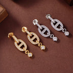 [Plus&Max]HM CHAINE DIAMOND EARRINGS
