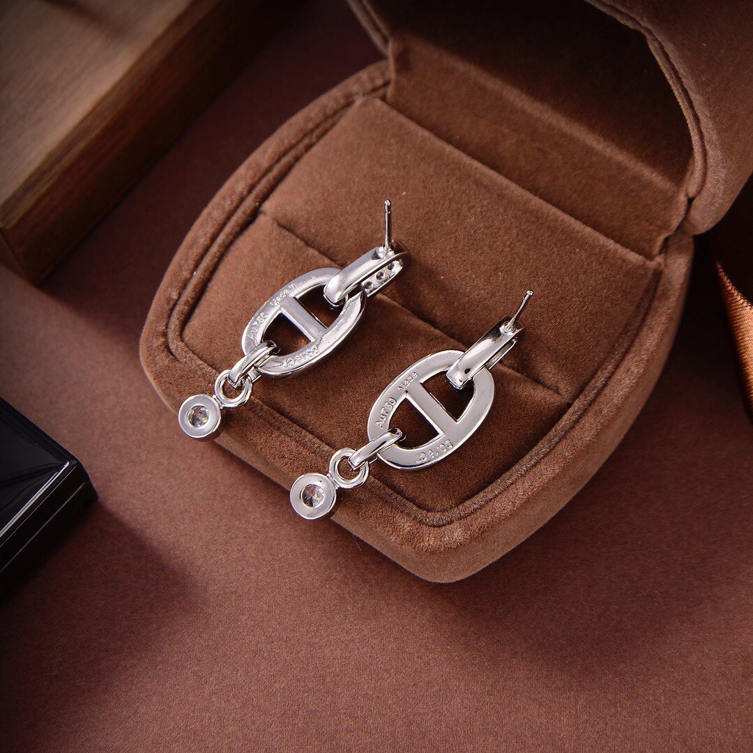 [Max Jewelry ]HM CHAINE DIAMOND EARRINGS