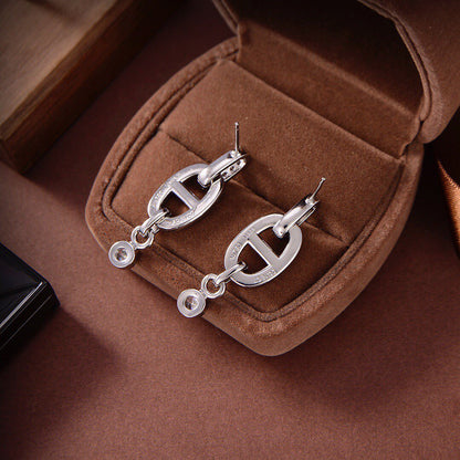 [Max Jewelry ]HM CHAINE DIAMOND EARRINGS