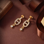 [Plus&Max]HM CHAINE DIAMOND EARRINGS