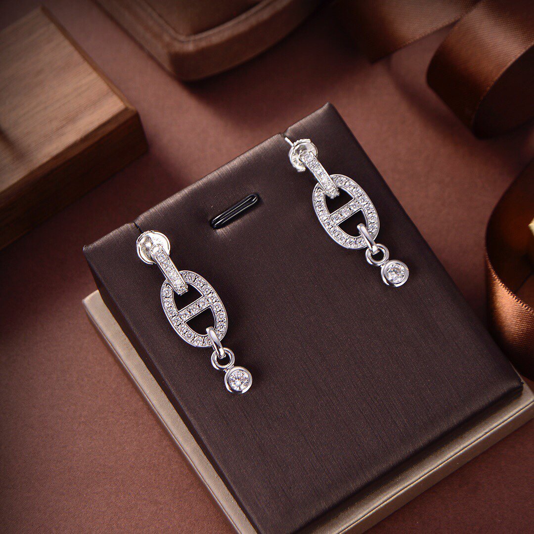 [Max Jewelry ]HM CHAINE DIAMOND EARRINGS