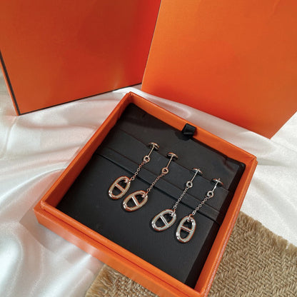 [Max Jewelry ]CHAINE TASSEL EARRINGS