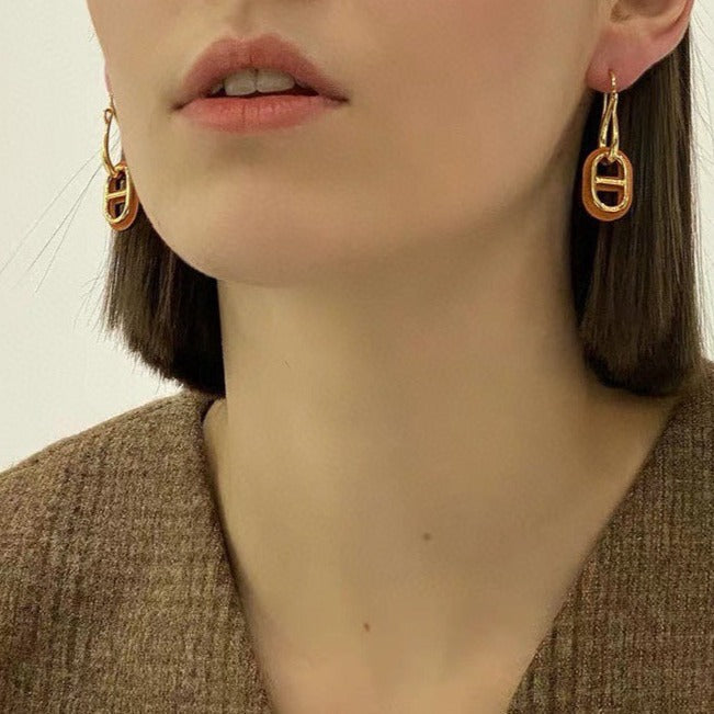 [Max Jewelry ]HM O'MAILLON GOLD EARRINGS