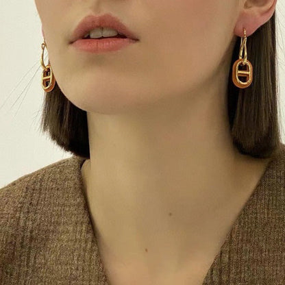 [Max Jewelry ]HM O'MAILLON GOLD EARRINGS