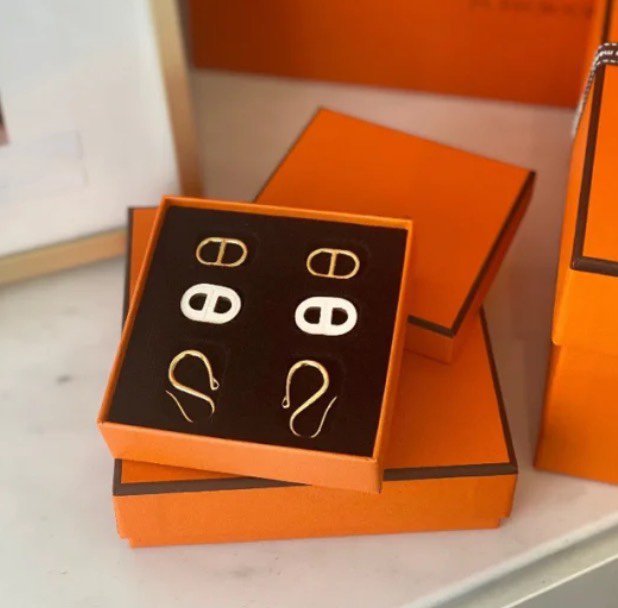 [Max Jewelry ]HM O'MAILLON GOLD EARRINGS