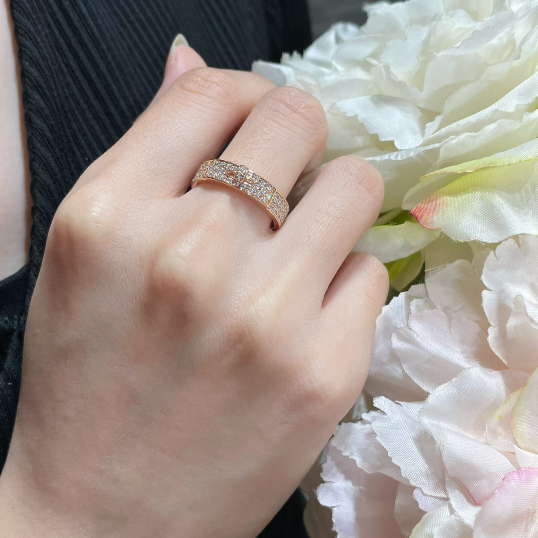 [Max Jewelry ]KELLY PINK GOLD DIAMOND RING