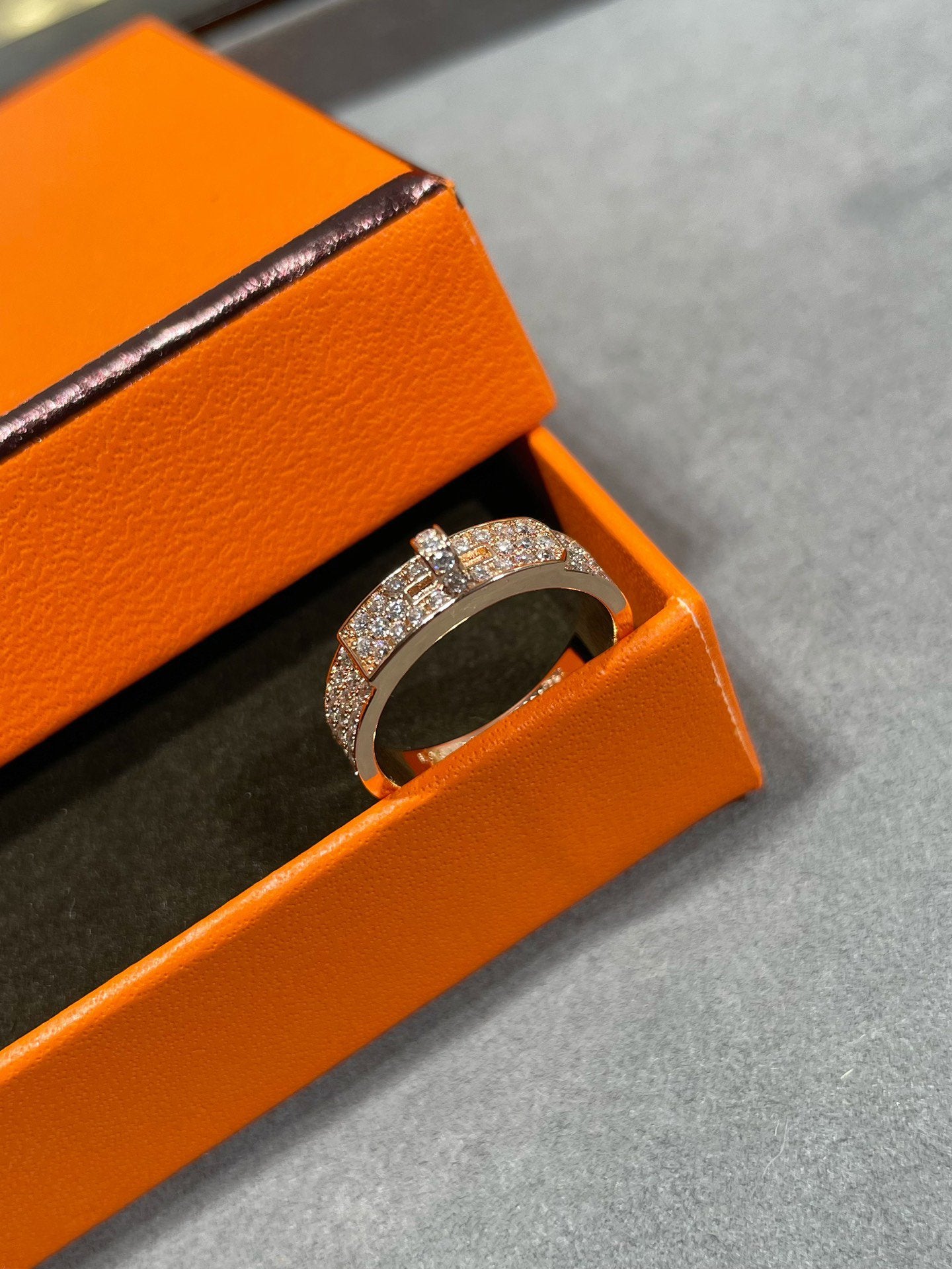 [Max Jewelry ]KELLY PINK GOLD DIAMOND RING
