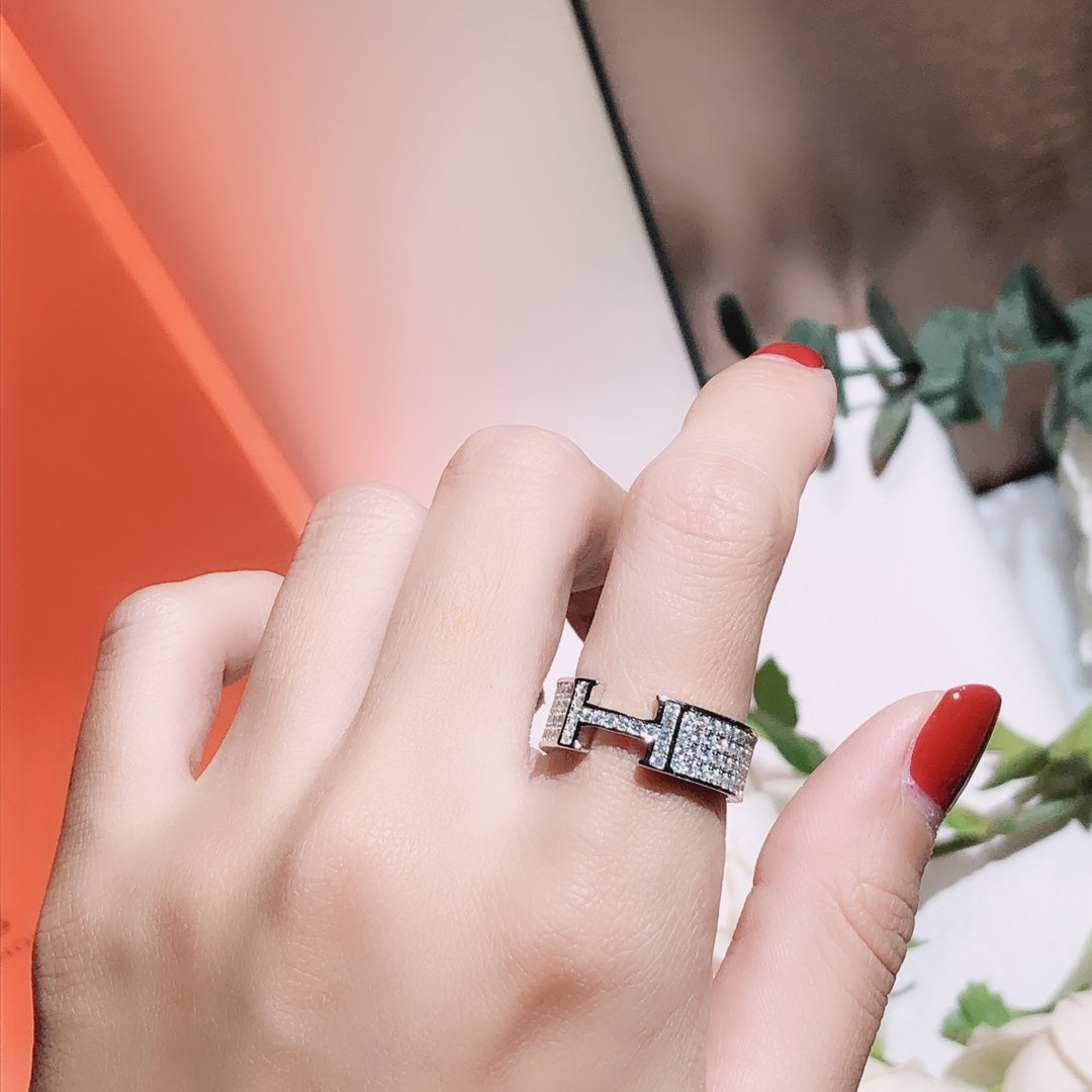 [Max Jewelry ]H RING FULL DIAMOND