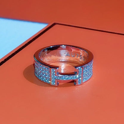 [Max Jewelry ]H RING FULL DIAMOND