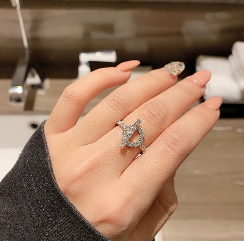 [Max Jewelry ]ECHAPPEE RING SILVER DIAMOND