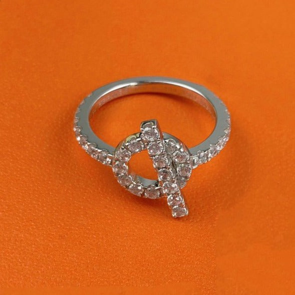 [Max Jewelry ]ECHAPPEE RING SILVER DIAMOND