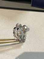 [Plus&Max]Hollow Design Four-Leaf Clover Flower Shape Earrings
