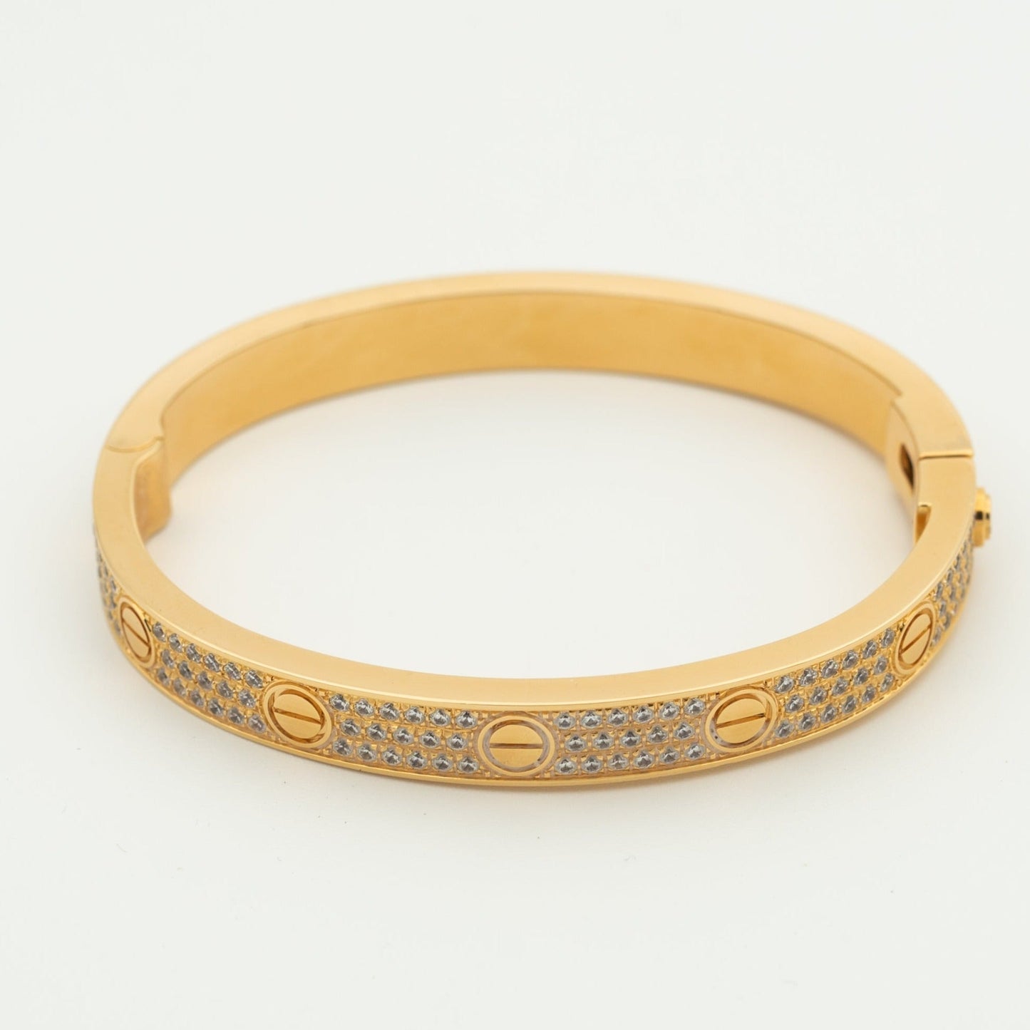 [Max Jewelry ]LOVE BRACELET 6.1MM DIAMOND-PAVED
