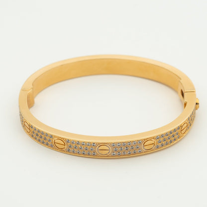 [Max Jewelry ]LOVE BRACELET 6.1MM DIAMOND-PAVED